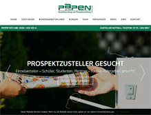 Tablet Screenshot of papen-werbung.de